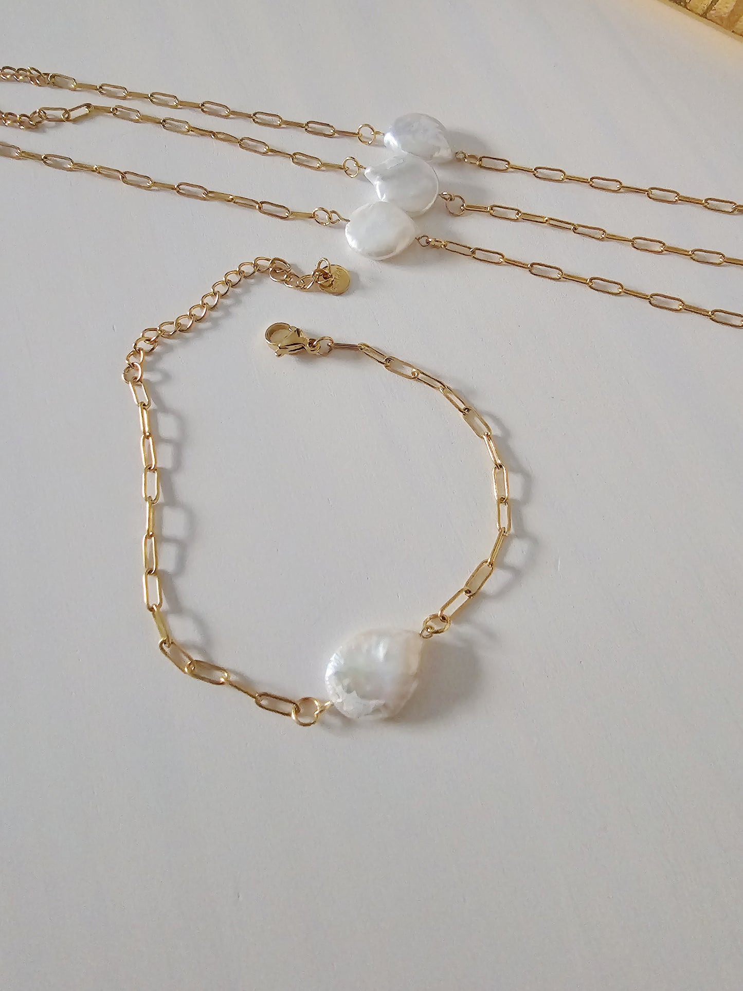 Pulsera con perla barroca