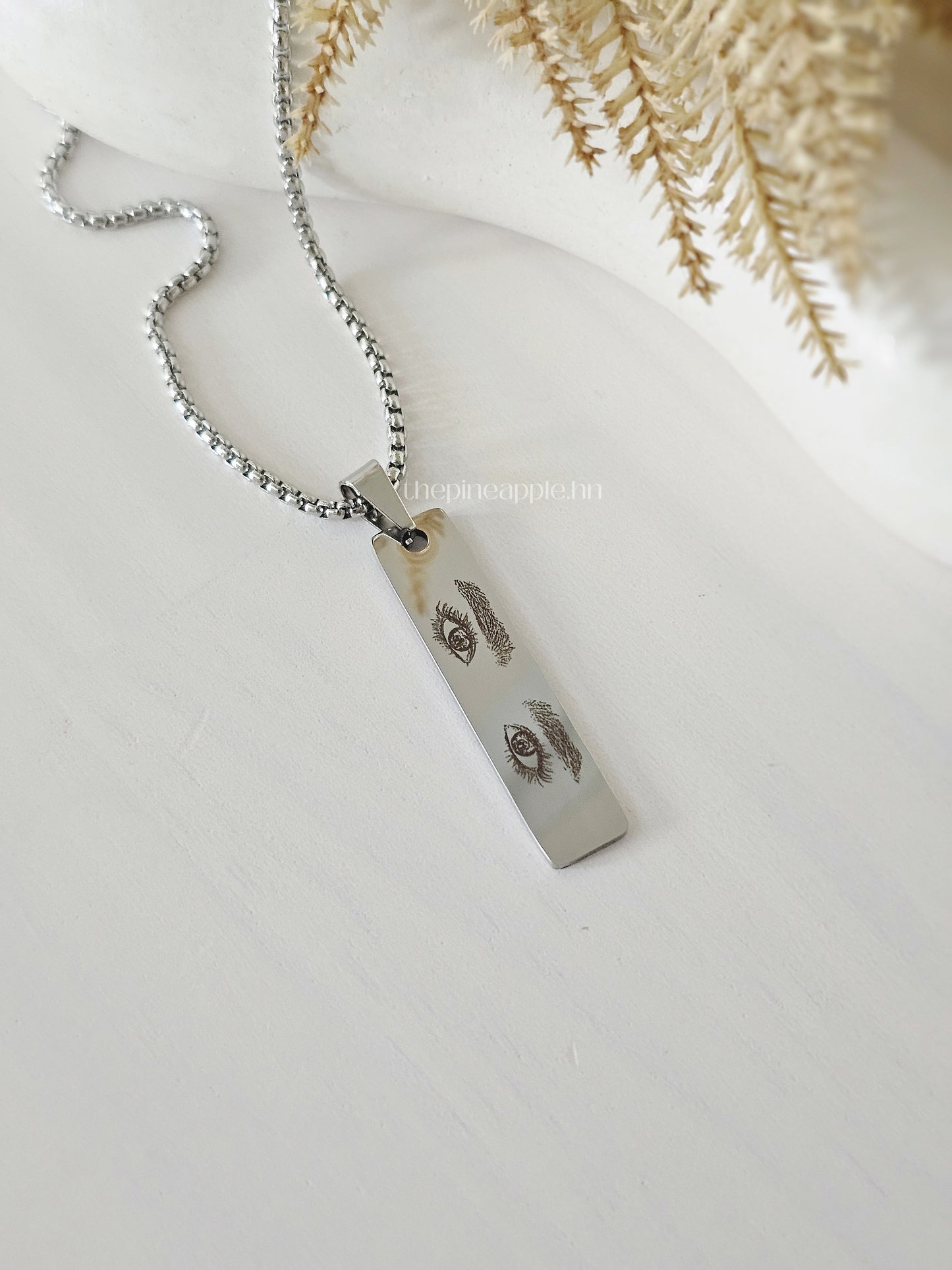 Collar dije rectangular personalizable