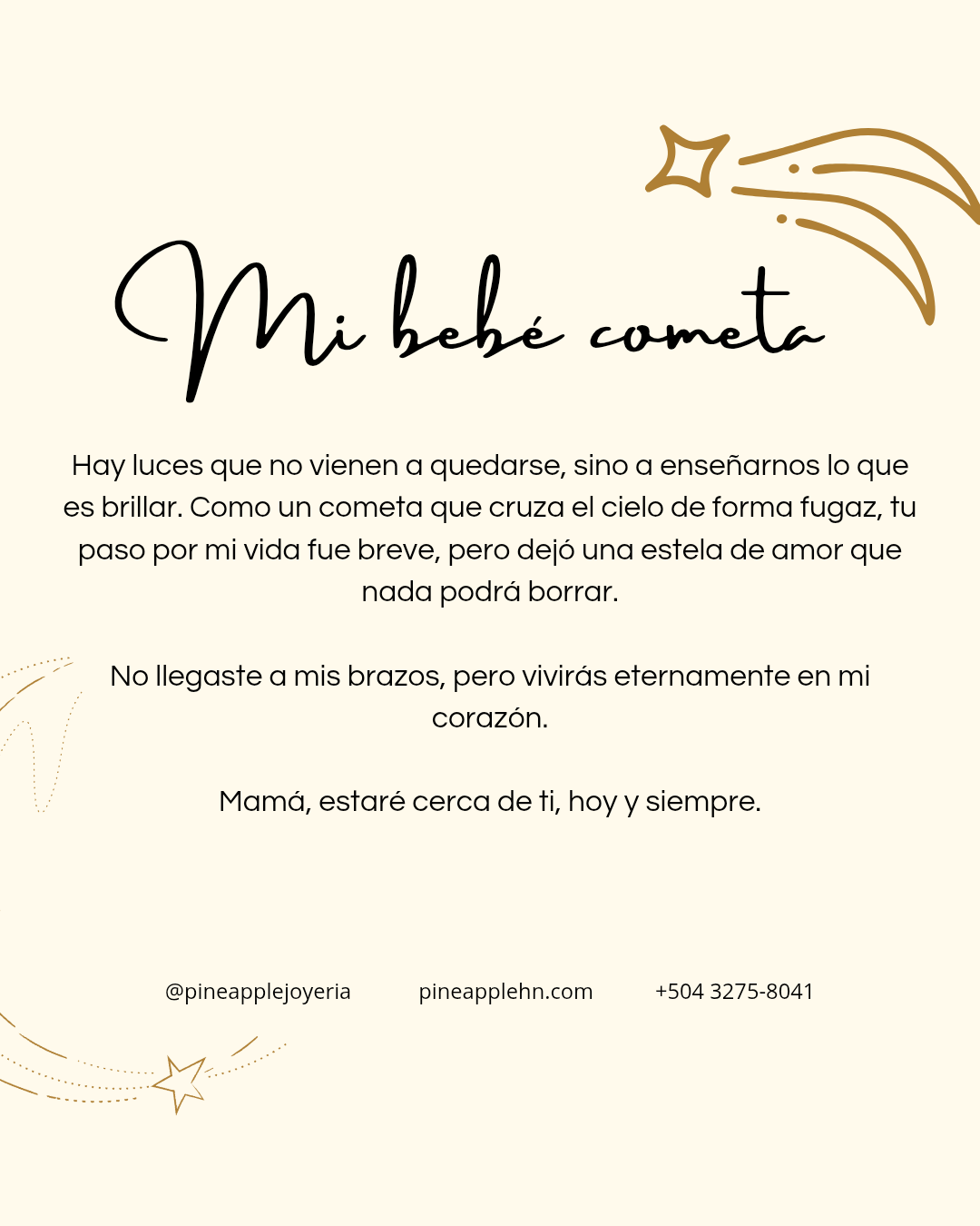 Mi bebé cometa