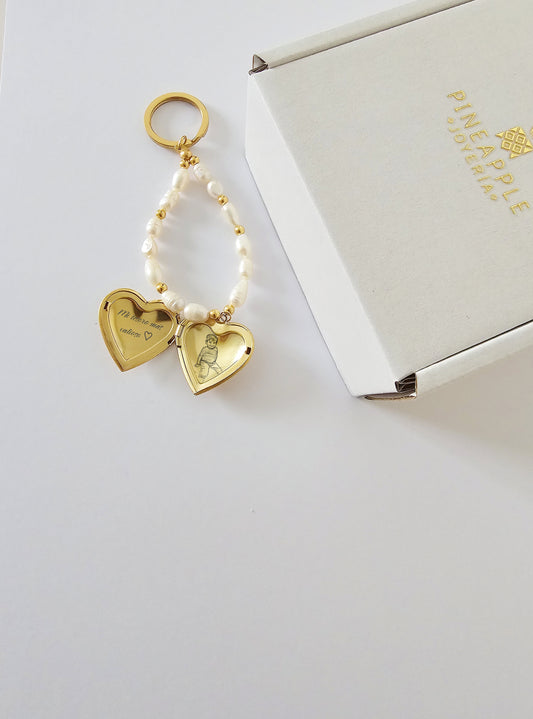 Llavero-relicario para retrato