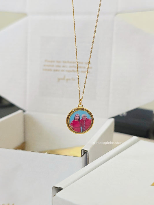 Collar personalizable - dije redondo