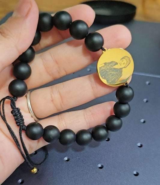 Pulsera onix personalizable para hombre