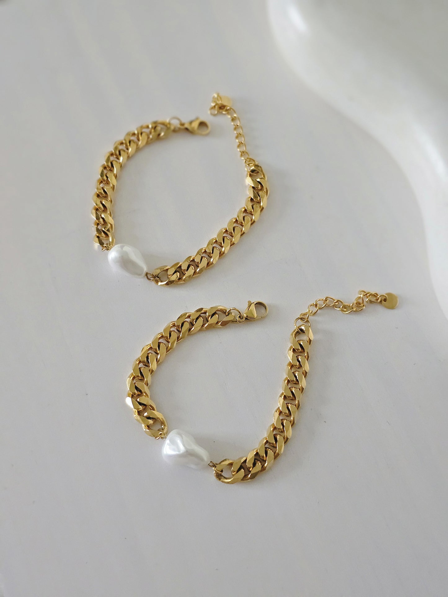 Pulsera chunky con perla