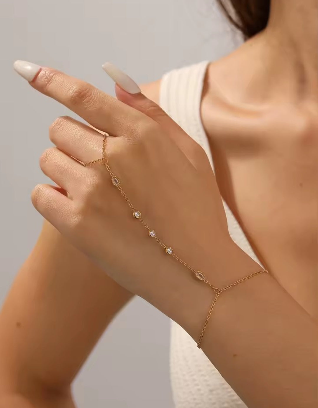 Pulsera de circones y anillo