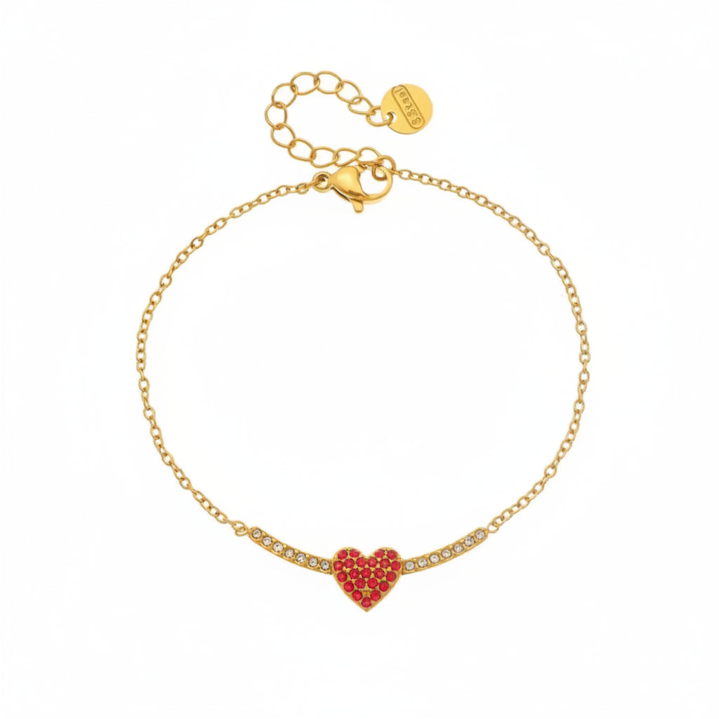 Pulsera corazón circones