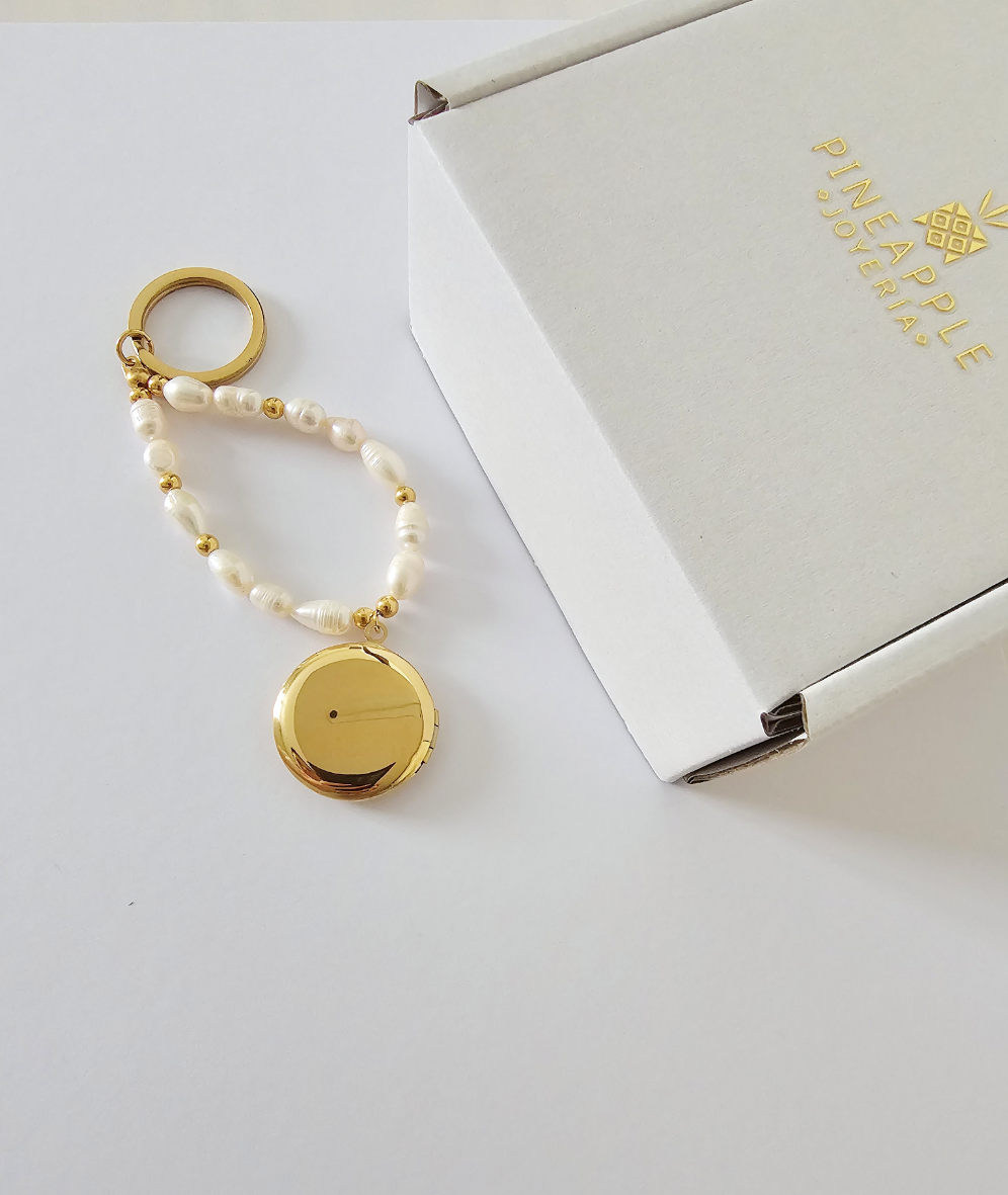 Llavero-relicario para retrato