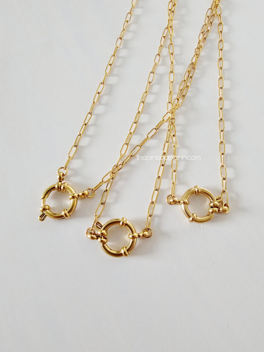 Paper clip necklace (broche)