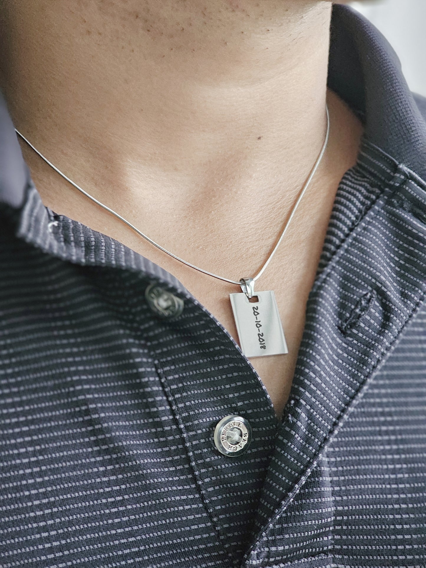 Cadena personalizada para caballero (55cm)