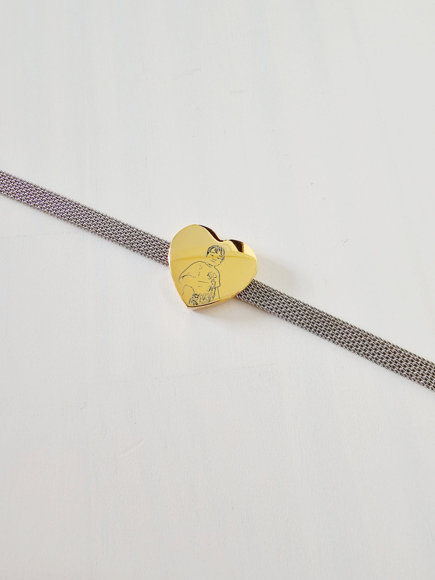 Pulsera doble tono para retrato