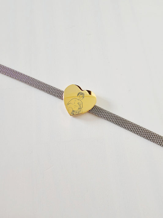 Pulsera doble tono para retrato