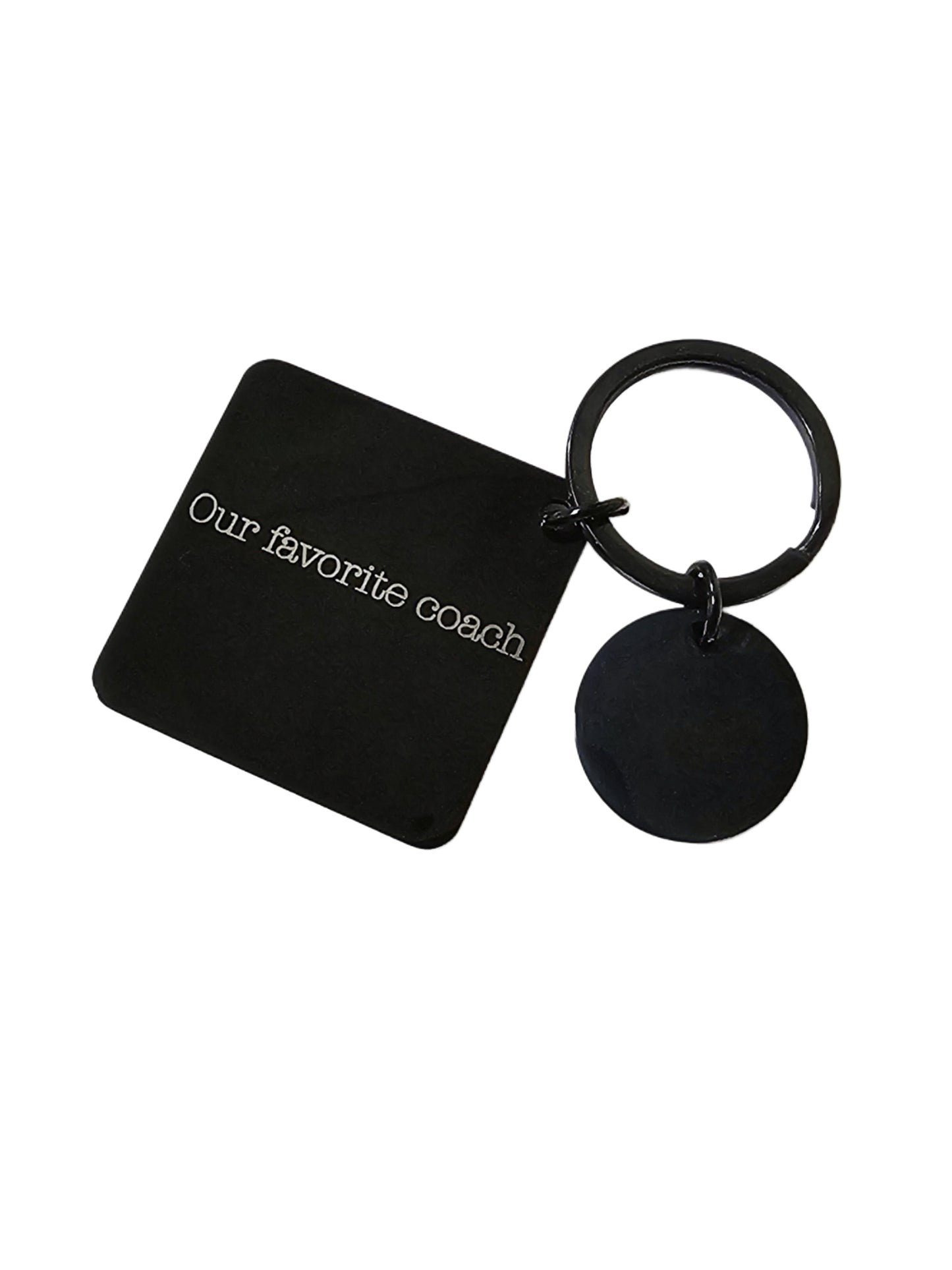 Llavero doble personalizable - black