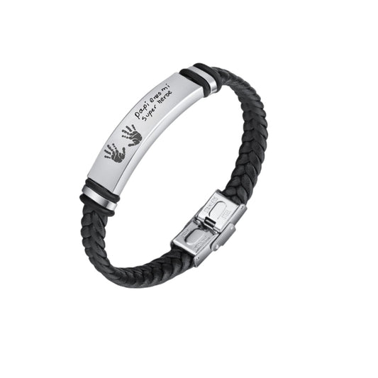 Pulsera de cuero para caballero