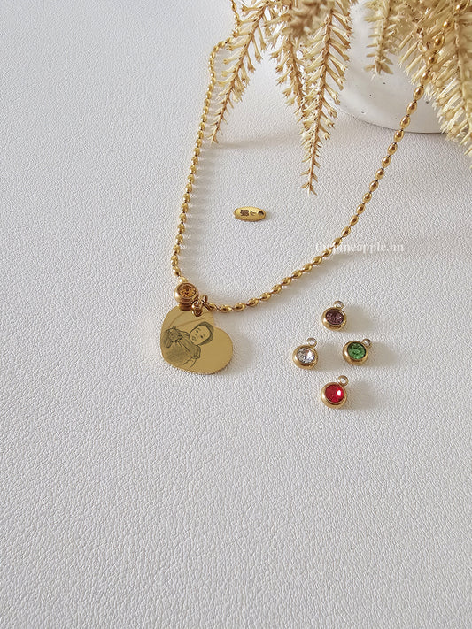 Corazón + birthstone