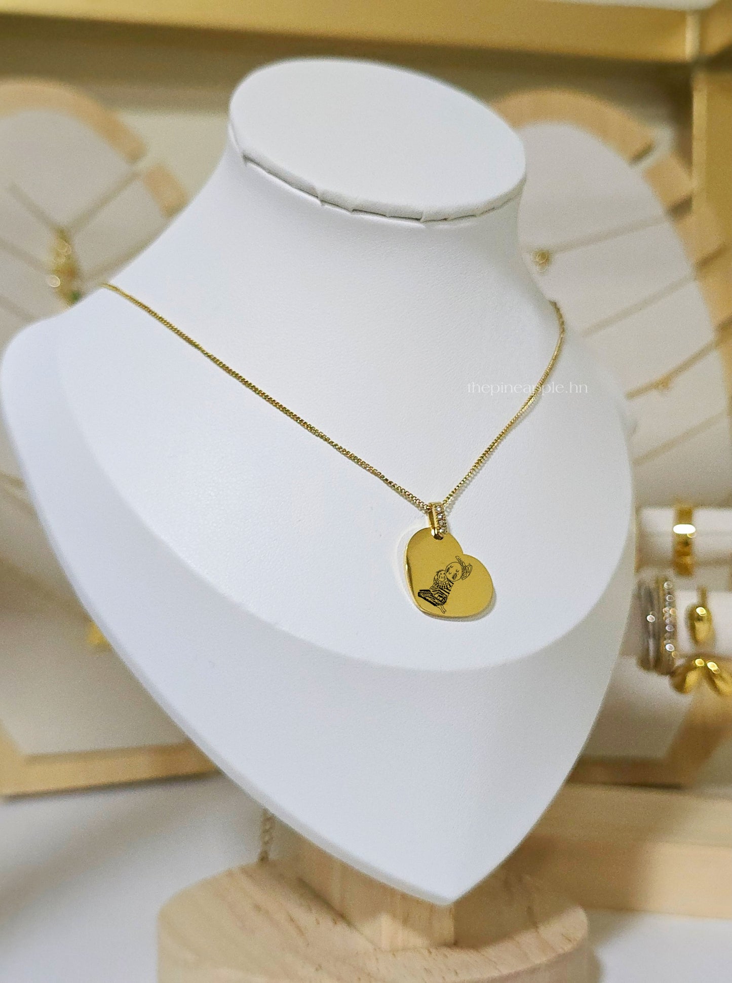 Collar de corazón para retrato