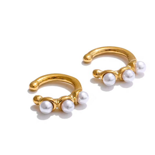 Earcuff con perlitas