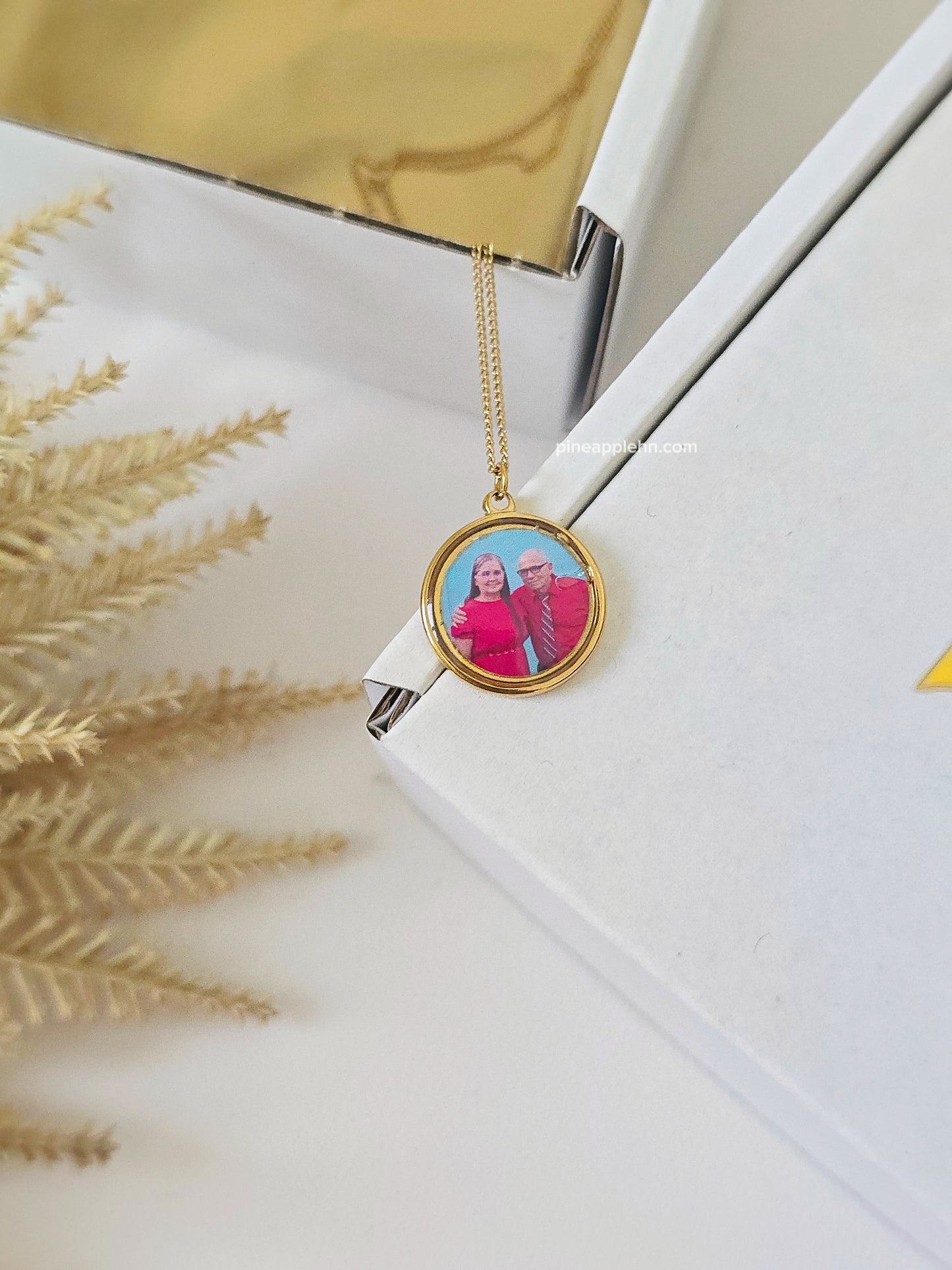 Collar personalizable - dije redondo