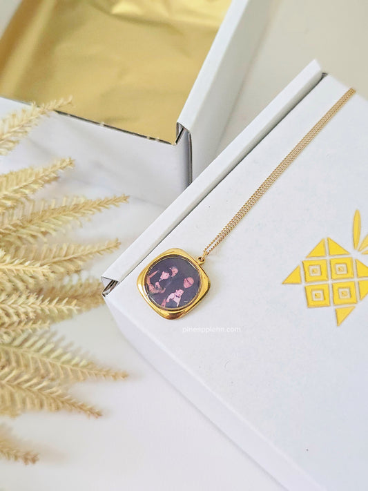 Collar personalizado - dije cuadrado