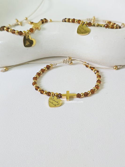 Sé fuerte y valiente bracelet