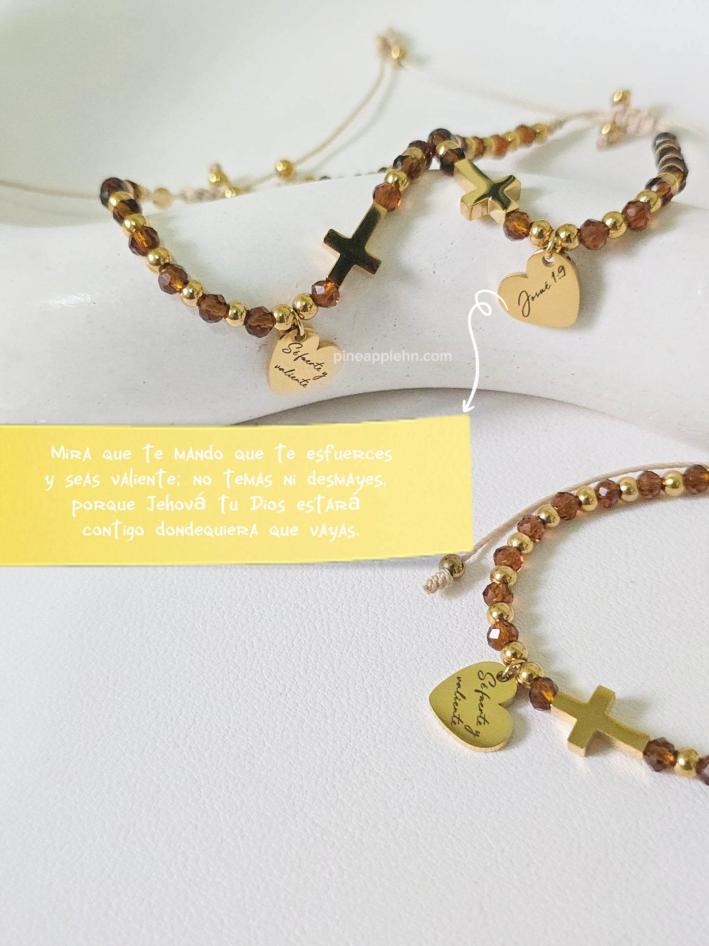 Sé fuerte y valiente bracelet